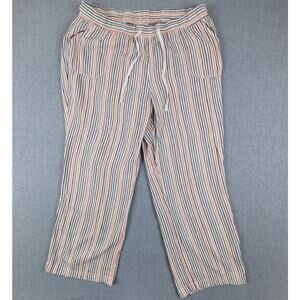 Cato Orange and Blue Wide Leg Pants